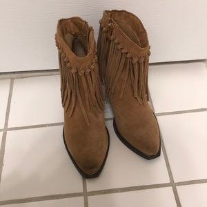 Very Volatile leather fringe western style boots